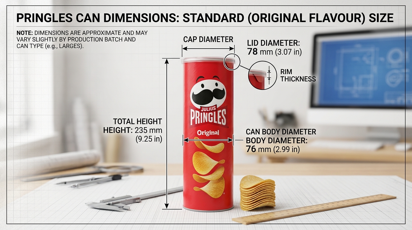 Pringles Can Dimensions