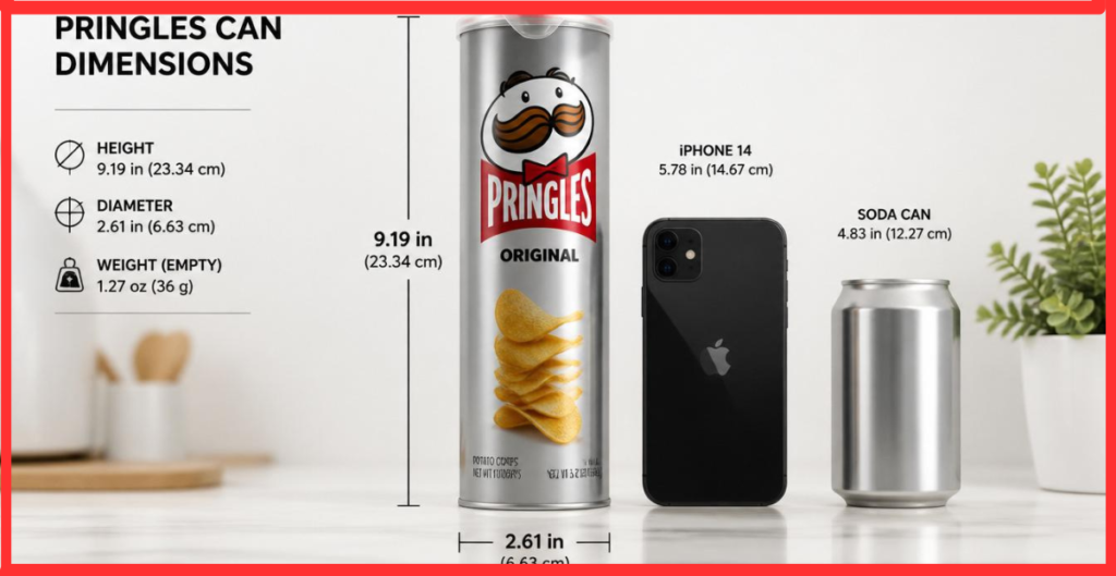 Pringles Can Dimensions