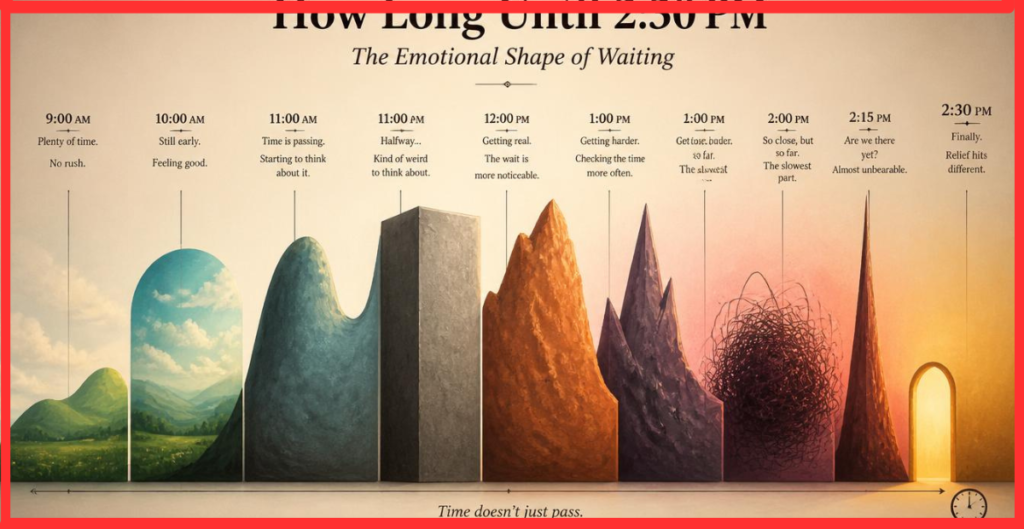 “How Long Until 2:30 PM The Emotional Shape of Waiting”