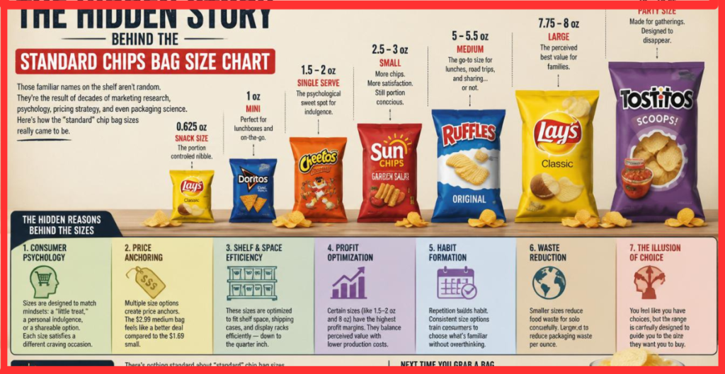 chips bag size chart
