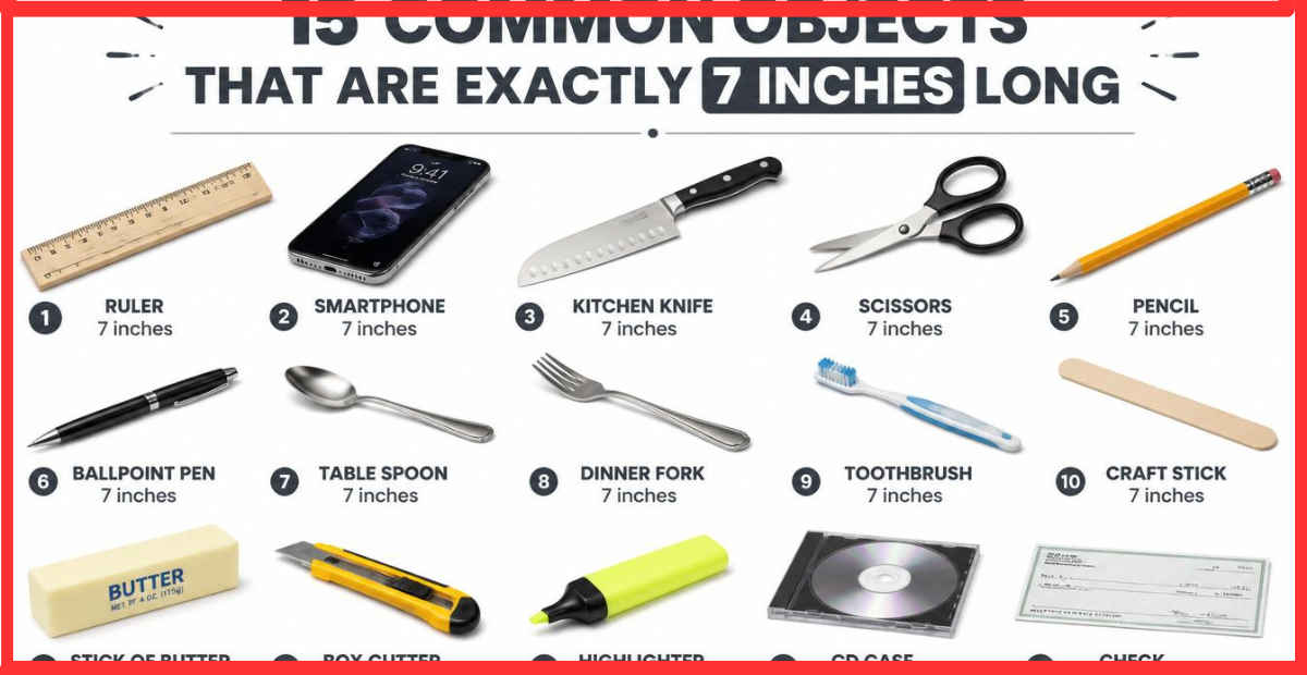 15 Common Things That Are 7 Inches Long