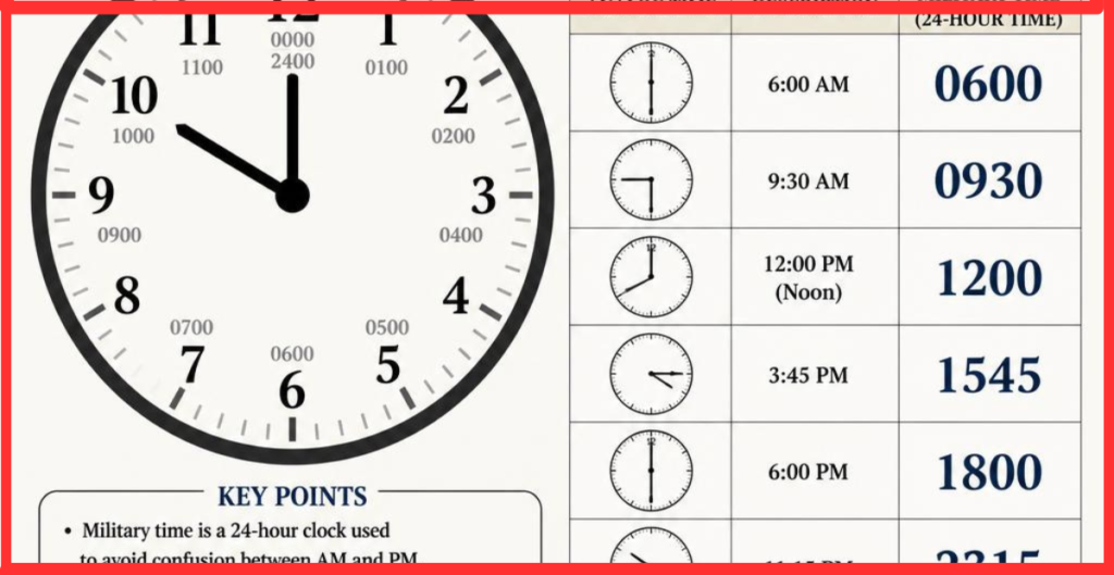 Military Time Examples With Answers