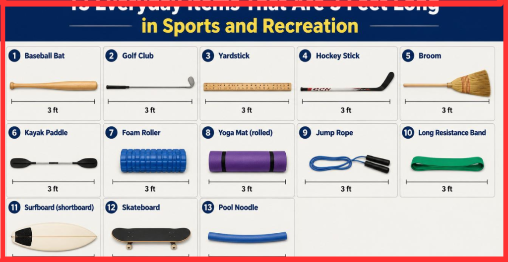 3 feet long sports equipment