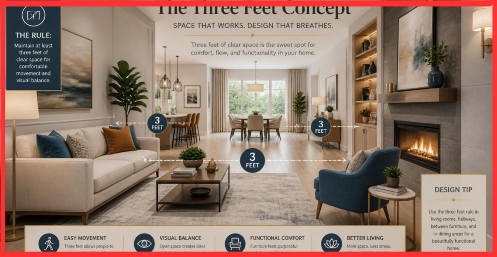 3 feet in home design