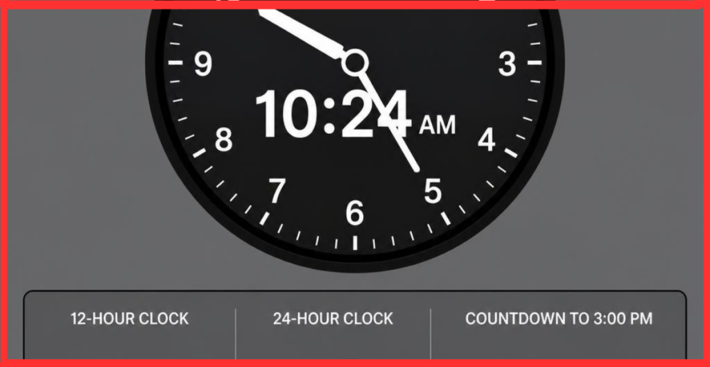 How Long Until 3:00 PM in Different Time Formats