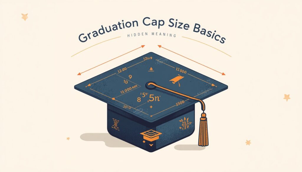graduation cap size