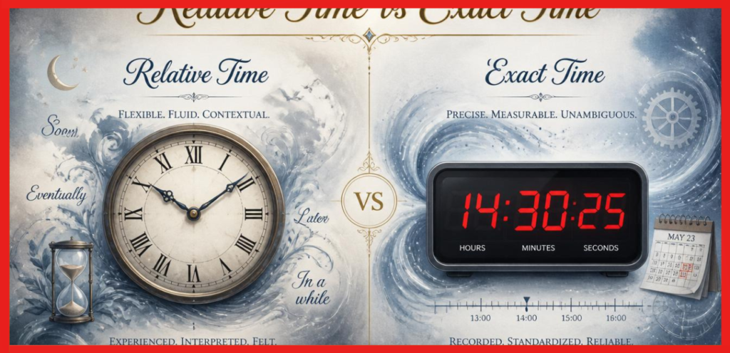 relative time vs exact time